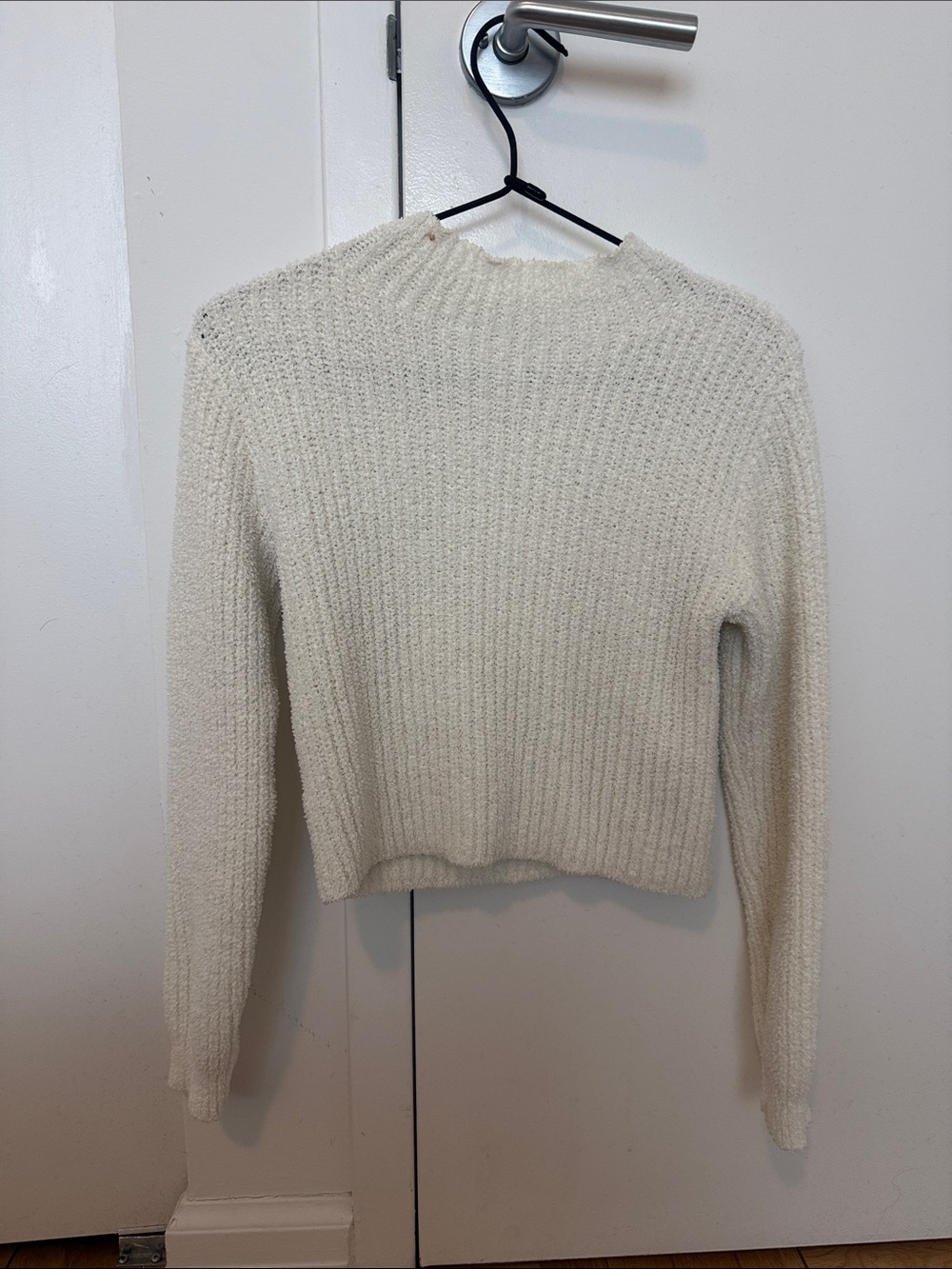 Zara Cream Cowl Neck Knit Sweater